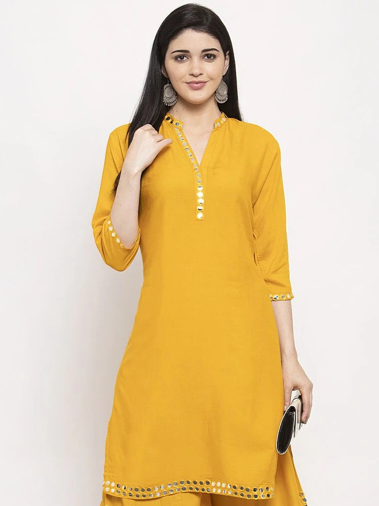 Indian Saree Long Cotton Silk Yellow Ethnic Style Thin Breathable Top Pants Scarf Indian Sari Traditional Indian Clothing Set Beauty hair & fashionfj