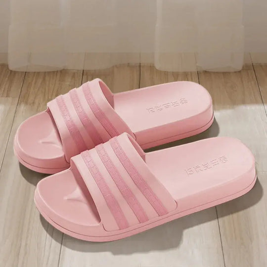 Cold slippers for women in summer, fashionable outerwear for couples, thick soled, non slip, one line mop, bathroom slippers Beauty hair & fashionfj