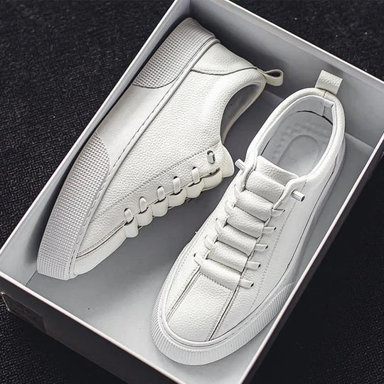 White Sneakers for Men  Fashion Casual Lace Up Round Toe Flat mens Running Sport Shoes Zapatillas Deportivas Hombre 2024