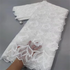 White Nigerian Lace Fabric 2023 High Quality African Net Lace Fabric With Sequins Embroidery Fabric For Wedding 5Yards Beauty hair & fashionfj