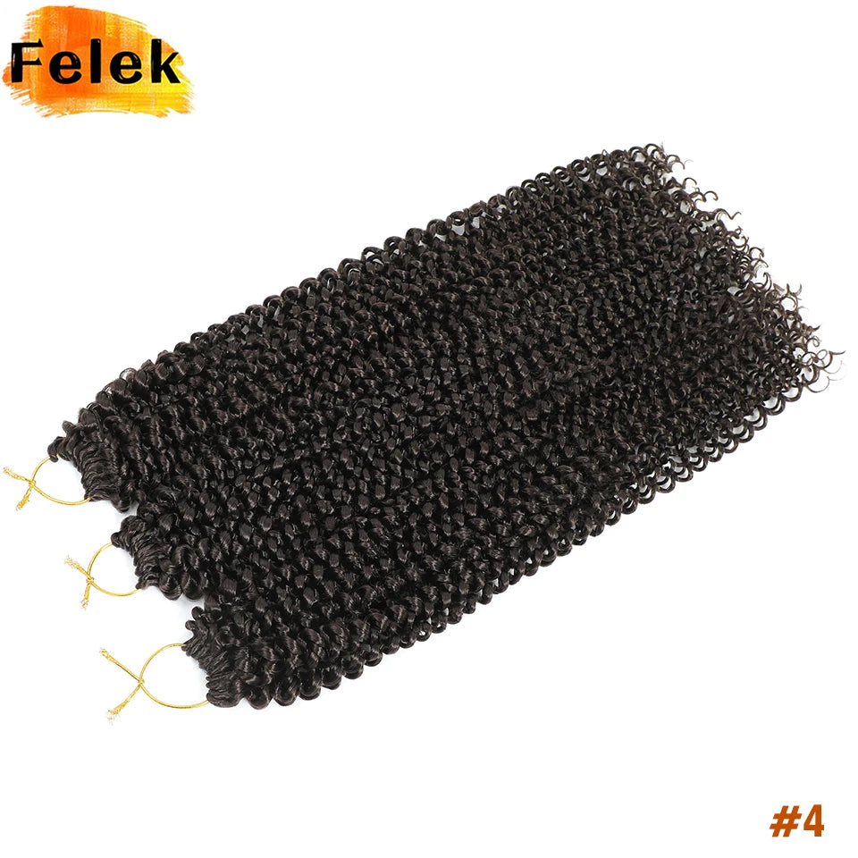 22 Inch Crochet Hair Water Wave Boho Braids Passion Twist Crochet Braid Hair Extensions Bohemian Braiding Hair For Black Women