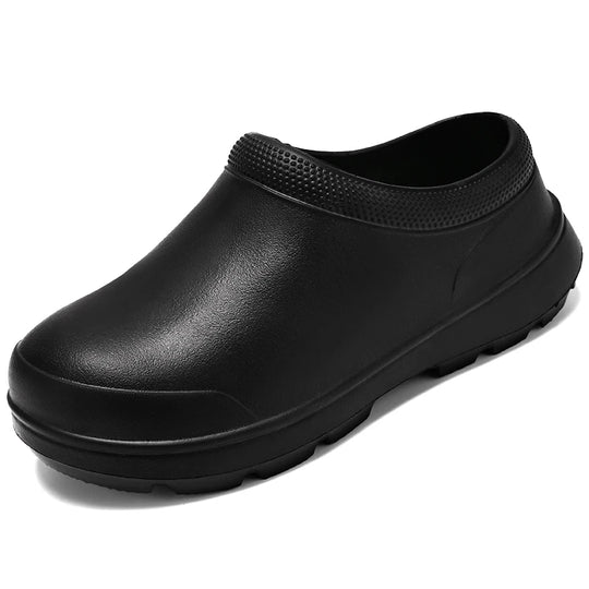 Slippers for Men and Women, Summer Kitchen Waterproof Shoes, Non-Slip, Portable and Comfortable Sandals for Work, Thick-Soled Outer Wear Toe-Toe Shoes