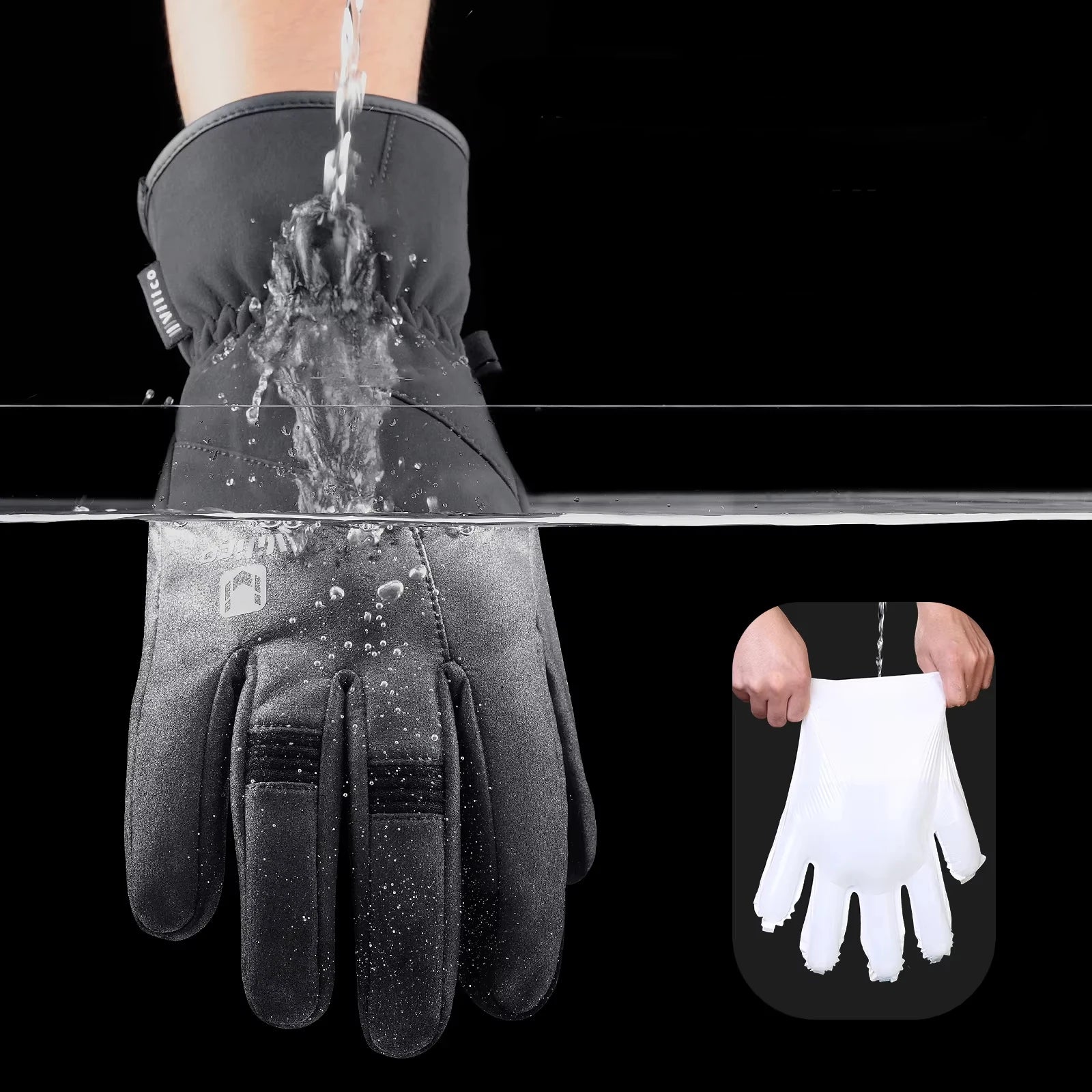 Autumn Winter Outdoor Cycling Gloves for Men Women Touchscreen Thermal Windproof Waterproof Anti-Slip Skiing Hiking Sports Glove