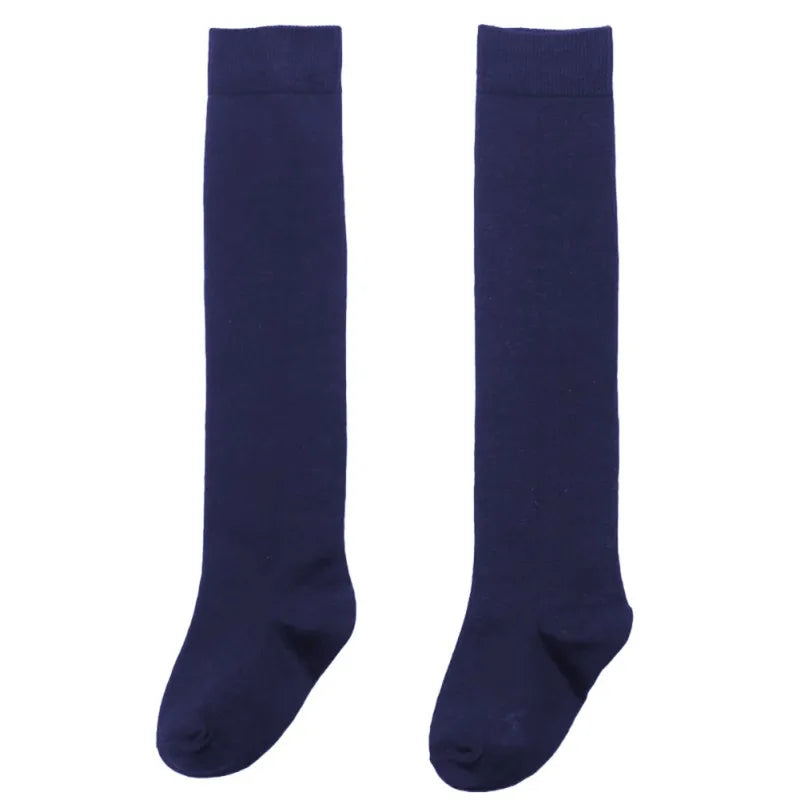 Kids Girls Knee High Socks School Uniform Socks Girls Seamless Cotton Stockings Toddler Football Socks Dress Socks