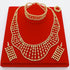 Women Necklace Set Gold Plated Jewelry Choker Luxury Colorful Rhinestone Rings Earrings Bracelet Wedding Jewellery Beauty hair & fashionfj