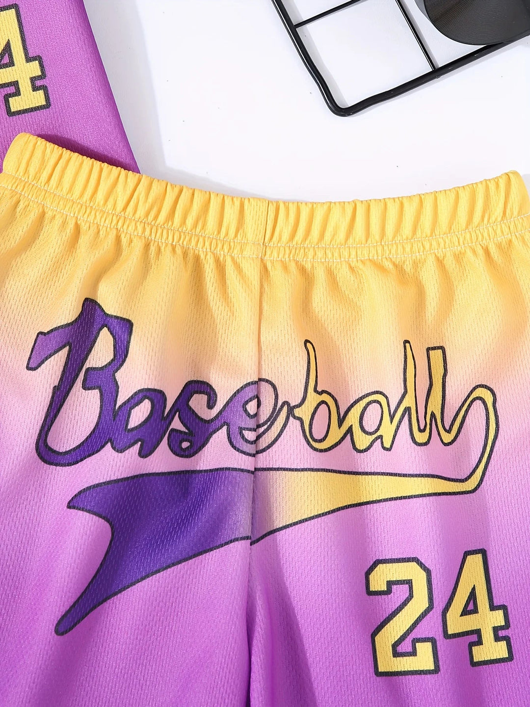 The 2025 summer new children's set, personalized 3D printed sportswear, polyester fiber, comfortable, soft, breathable, lightwei Beauty hair & fashionfj