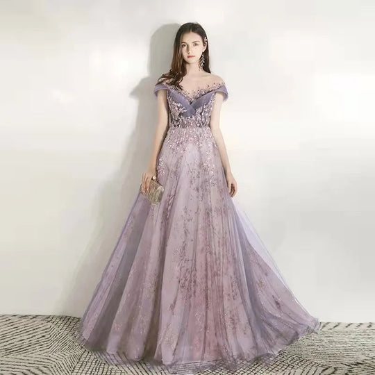 Women Evening Gowns New Engagement Toast Host Bridesmaid Performances Celebrity Fantasy Annual Meeting Gowns Dresses for Female Beauty hair & fashionfj
