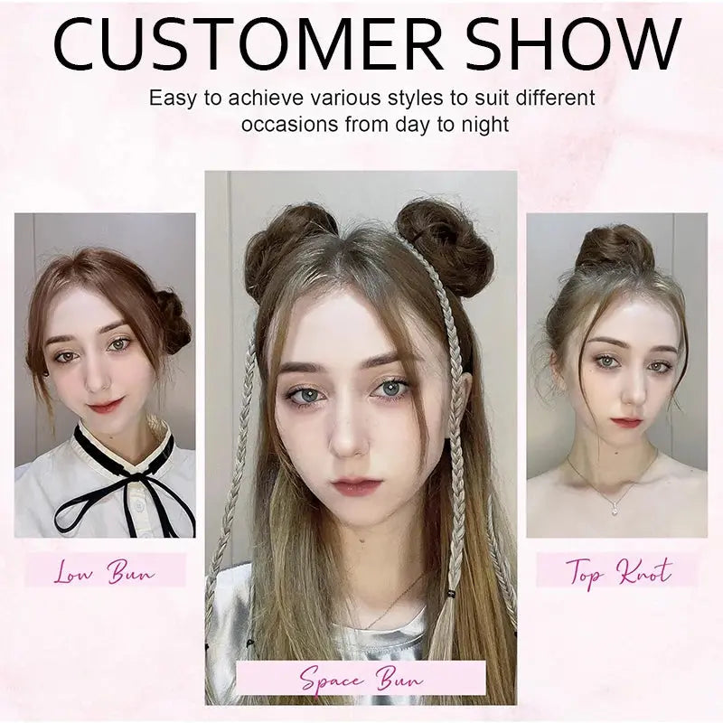 Short Ponytail Bun Hair Extensions Tousled Updo Bun Hairpieces With Elastic Rubber Band Hair Accessories Beauty hair & fashionfj