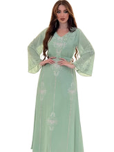 Eid Jalabiya Muslim Abaya Party Dress for Women Arab Diamond Lace-up Abayas Long Dresses Robe Woman Elegant Ramadan Vestidos Beauty hair & fashionfj