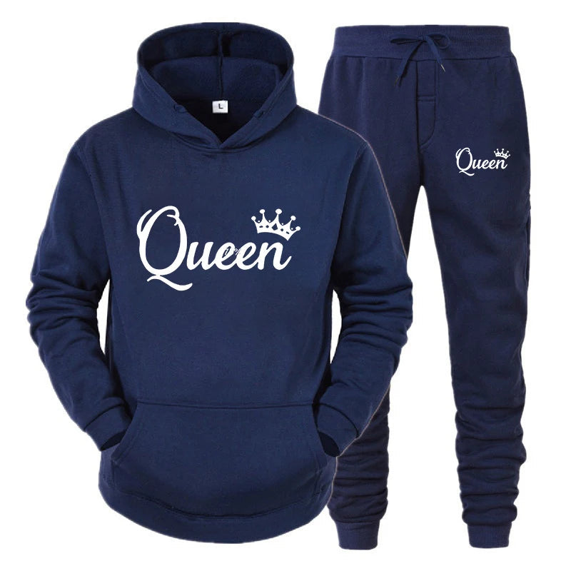 Men's and women's long-sleeved hoodie suits hooded sweatshirts trendy couple sportswear Beauty hair & fashionfj