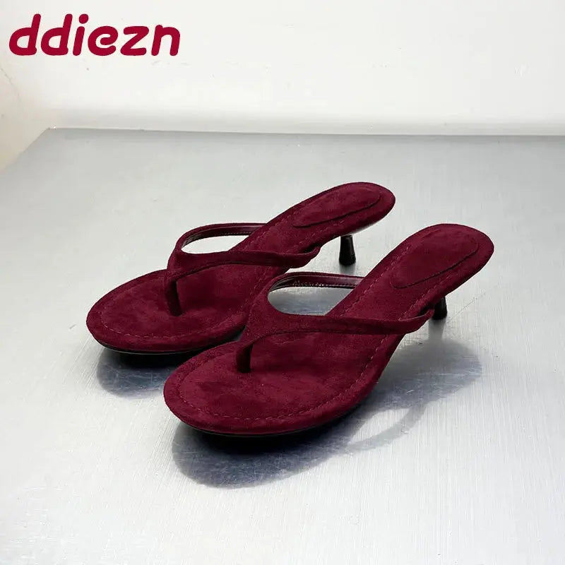 Elegant Women Shoes With Low Heels Female Footwear 2025 Round Toe Pumps Shallow Modern Sandals Ladies Heels Shoes Beauty hair & fashionfj