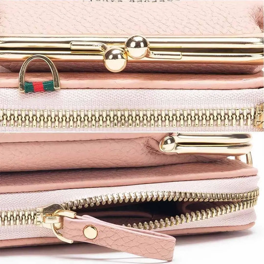 Passport Holder Purse Wear-Resistant Women Sling Wallet Mini Phone Bag Versatile Cross-Body Wallet For Travel Day Trips Errands