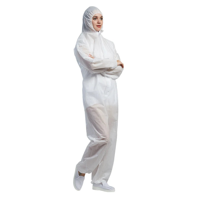 H-9011 Pre-Sterilized SMS Nonwoven 3-Piece Suit Biopharmaceutical Medical Device Manufacturing Cleanroom Garment(No Shoes) Beauty hair & fashionfj