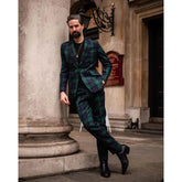 Elegant Men Suits Single Breasted Peak Lapel Slim Fit Male Clothing 2 Piece Jacket Pants Sets Formal Prom Party Costume Homme Beauty hair & fashionfj