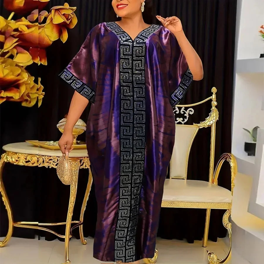 Customized Abayas For Women Dubai Luxury African Muslim Fashion Caftan Marocain Evening Party Dresses Boubou Robe Djellaba Femme Beauty hair & fashionfj