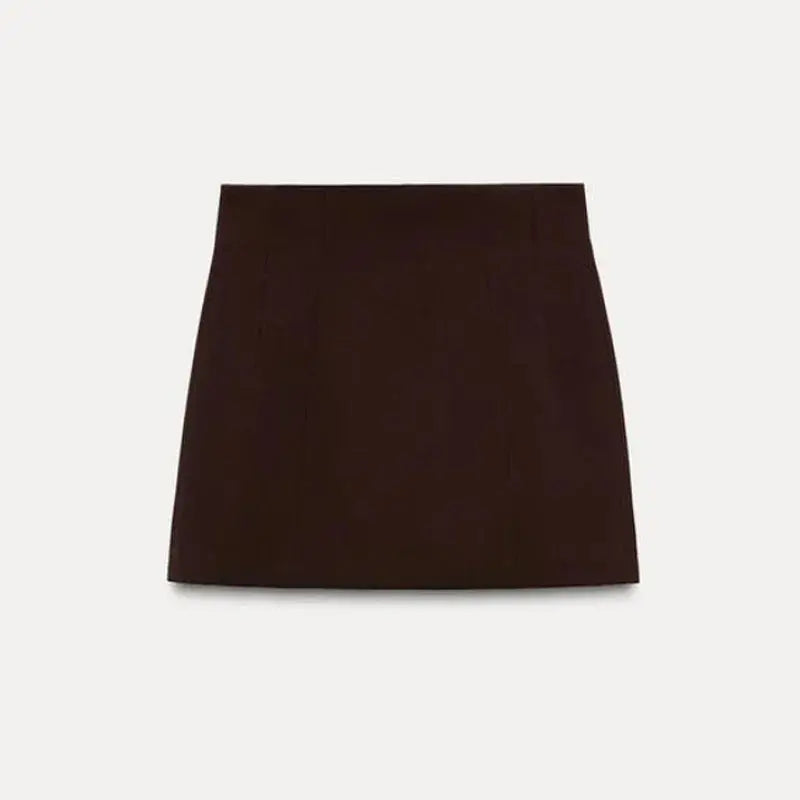 Elegant Suit Jacket Mini Skirt Sets Women Lapel Long Sleeve Single Blazers High Waist A-line Skirts 2025 Autumn Lady Outfits Beauty hair & fashionfj