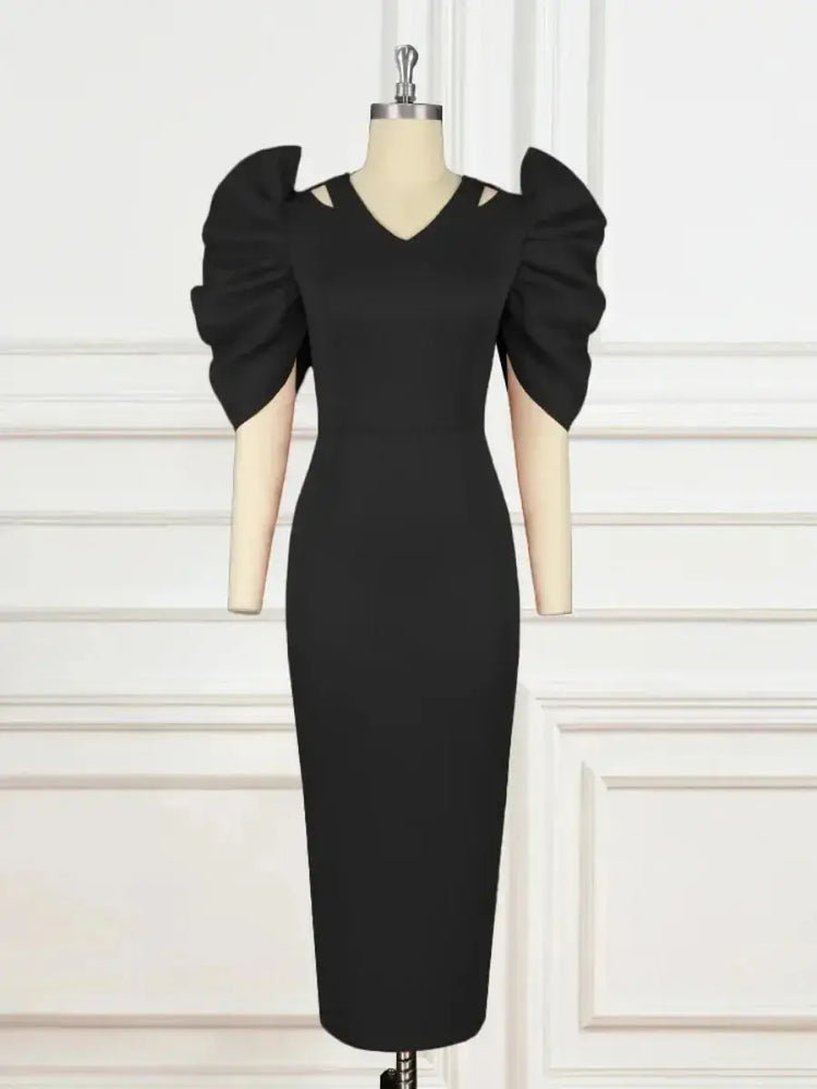 Customized African Party Evening Dresses for Women Elegant Summer Short Sleeve V-neck Polyester Maxi Dress Gowns Outfits Africa Beauty hair & fashionfj