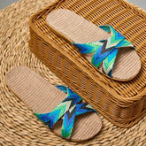 Indoor Slippers Women Home Shoes Lightweight Linen Couple Slippers Lightweight Home Slippers Beauty hair & fashionfj
