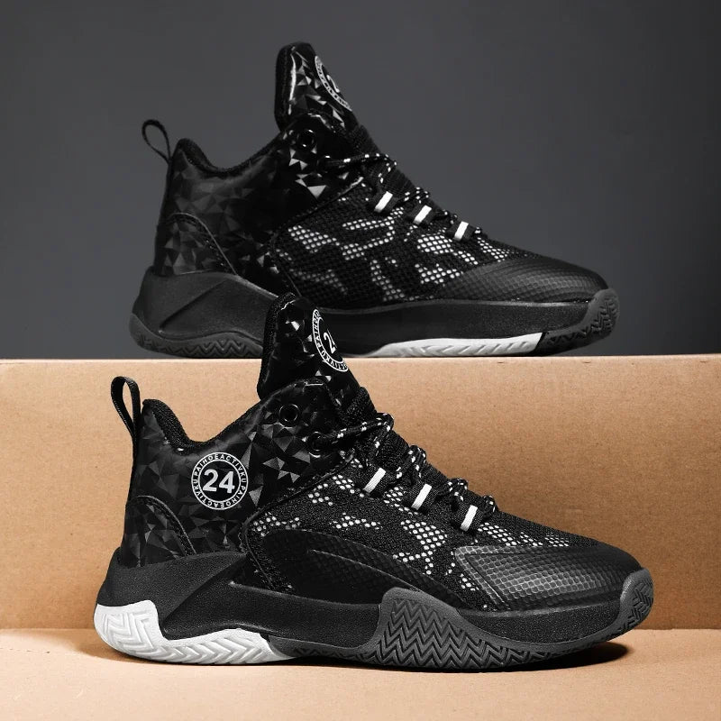 Basketball for Kids Boys Shoes Sneakers Non-slip Sport Running Outdoor Breathable Student School Walking Shoes Children