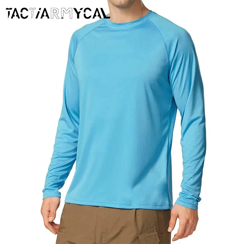 Men's Sun Protection shirts Summer UPF 50+ Long Sleeve Quick Dry Men Shirts Breathable Hiking Fish Performance Tops UV-Proof Beauty hair & fashionfj