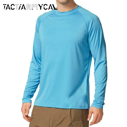 Men's Sun Protection shirts Summer UPF 50+ Long Sleeve Quick Dry Men Shirts Breathable Hiking Fish Performance Tops UV-Proof Beauty hair & fashionfj
