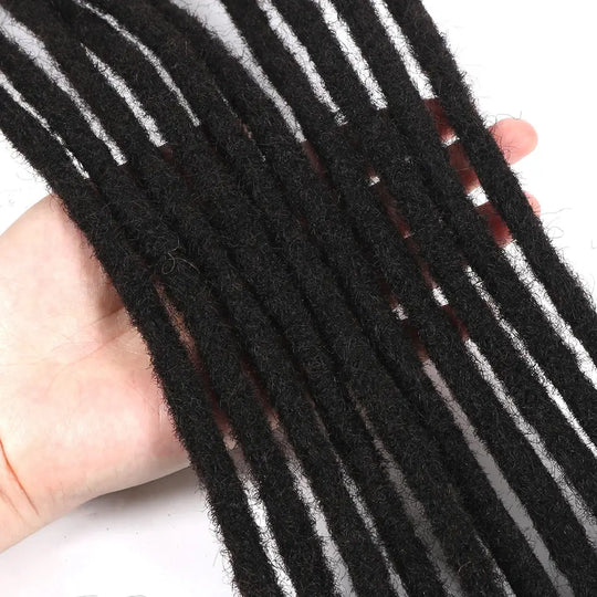 60 Strands Dreadlock Extensions For Men/Women  Afro Kinky Straight 100% Human Hair Handmade Loc Extensions Hair Braids Crochet Beauty hair & fashionfj
