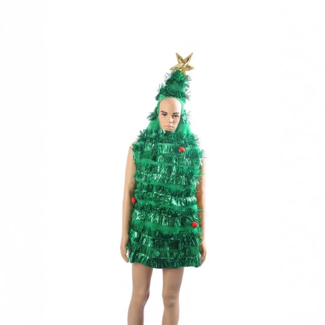Christmas Tree Cosplay Clothing, Santa Claus Children's Adult Clothing Dress Up Clothing, Simulated Clothing, Adult Clothing