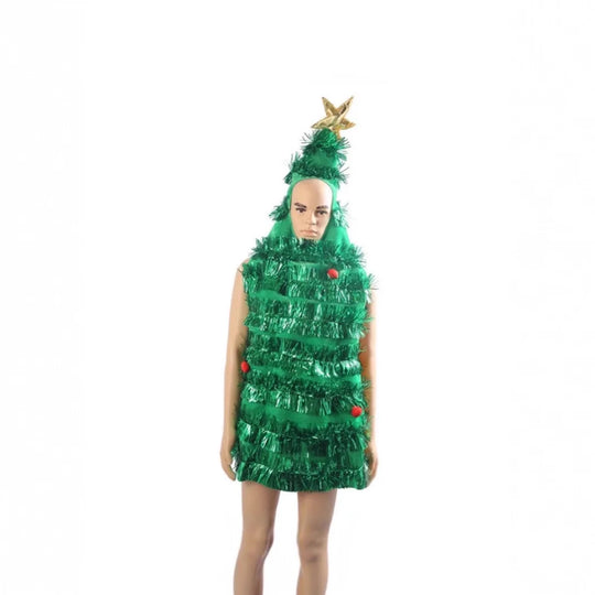 Christmas Tree Cosplay Clothing, Santa Claus Children's Adult Clothing Dress Up Clothing, Simulated Clothing, Adult Clothing