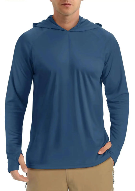 UPF 50+ Sun Protection T-Shirts Mens Long Sleeve Hoodie Casual Quick Dry T shirts Outdoor Hike Sports Run Pullover Tops Beauty hair & fashionfj