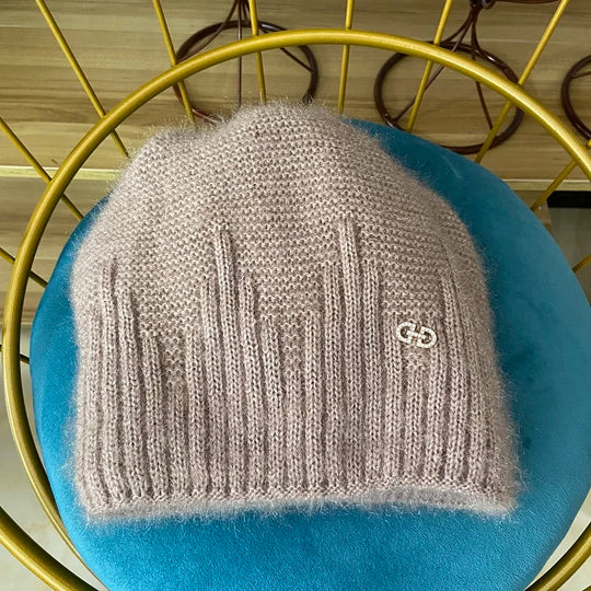 Winter Hats for Women Warm Thick Beanies Girls Outdoor Headwear Knitted Skulls Elastic New Striped Diamond Female Casual Hats