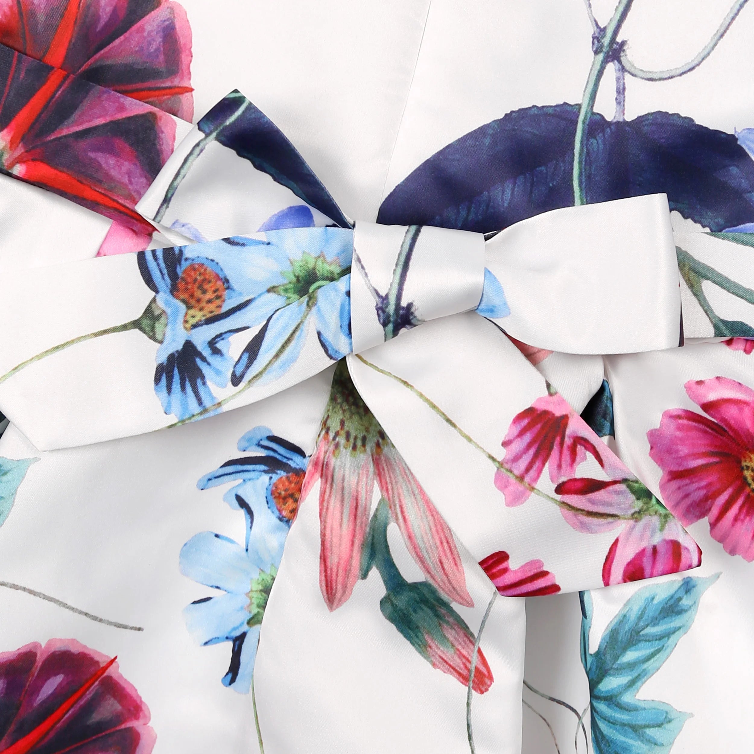 2025European and American children's new flower vintage print princess dress girl holiday party dress dress Beauty hair & fashionfj