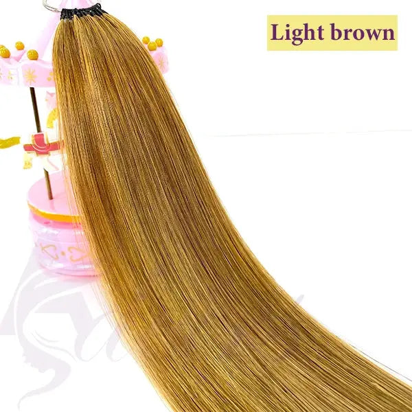 ADEIRS New Feather hair extensions 100% Human Hair Real Natural Hair Comfortable and Invisible Black Brown Blonde Straight Beauty hair & fashionfj