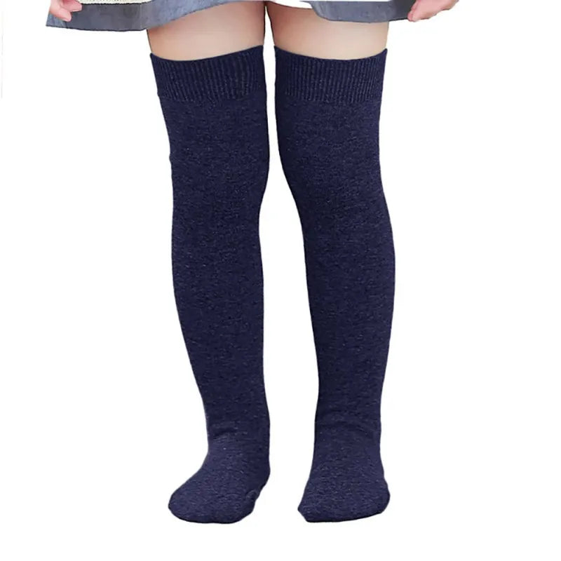 Kids Girls Knee High Socks School Uniform Socks Girls Seamless Cotton Stockings Toddler Football Socks Dress Socks