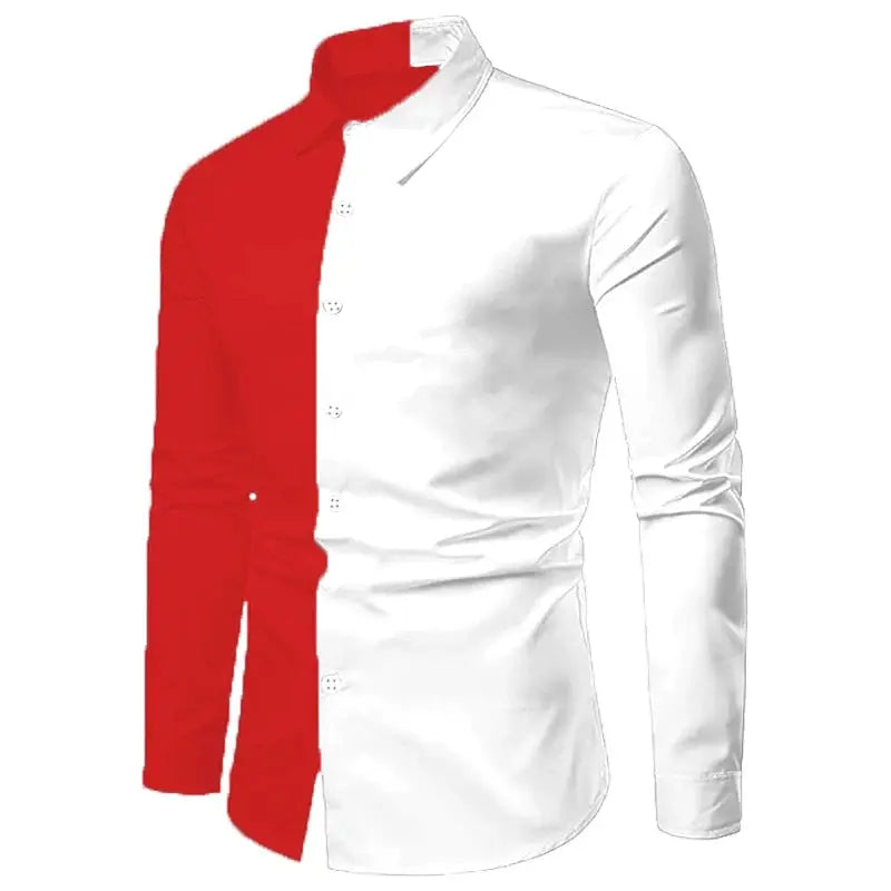 Fashion Pop Prom Party Night Club New Designer Long Sleeve Clothing Slim Button Lapel Men Tops Beauty hair & fashionfj