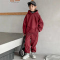 2025 Hooded Spring Autumn Cotton High Quality Christmas Gift Children Clothin Boys Sweatshirts +Pants Kids Suits 2PCS/Set Cotton Beauty hair & fashionfj