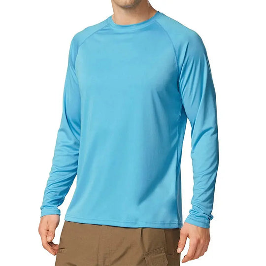 Men's Sun Protection shirts Summer UPF 50+ Long Sleeve Quick Dry Men Shirts Breathable Hiking Fish Performance Tops UV-Proof Beauty hair & fashionfj