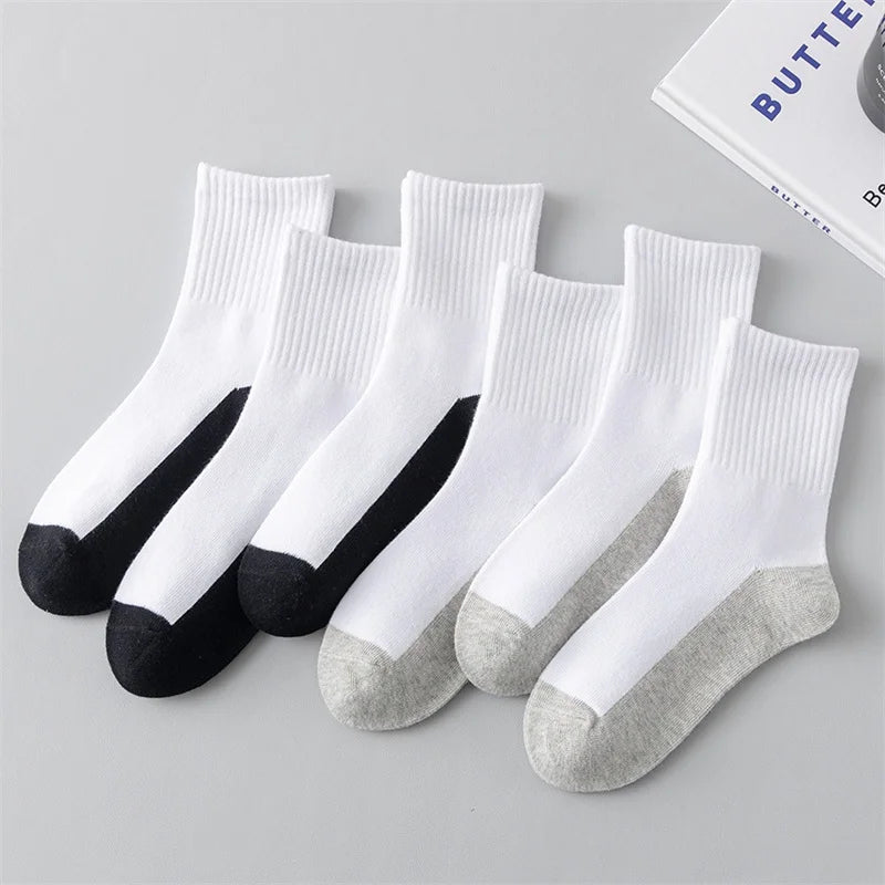 Children's Socks Boy Cotton White Kids Baby For Boys Spring Autumn Sports Student Home Teenagers Socks For Daily Life 4-16Years