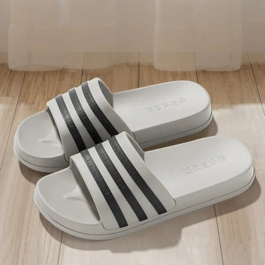 Cold slippers for women in summer, fashionable outerwear for couples, thick soled, non slip, one line mop, bathroom slippers Beauty hair & fashionfj