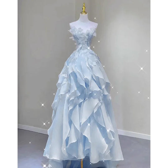 Ele Evening Gown Women's 2024 New Adult Ceremony High-End Luxury Small ence aduation Banquet Art Exam Host Beauty hair & fashionfj