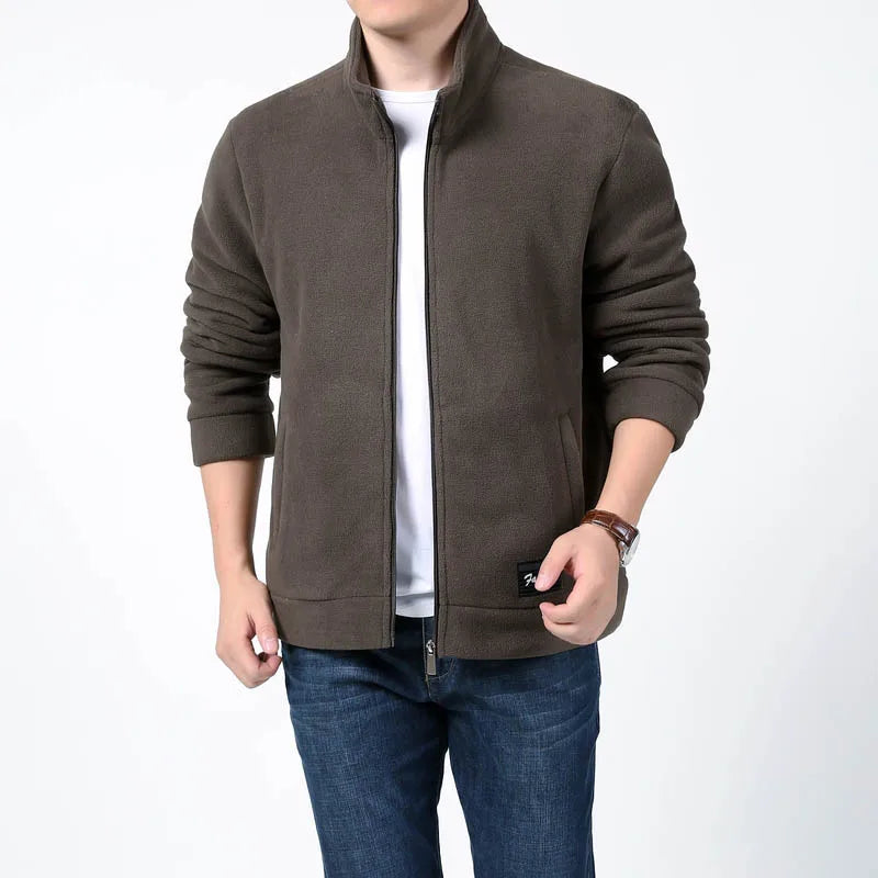 Plus Size 7XL 8XL Fleece Jacket Men Thermal Tactical Windbreaker Coat Autumn Softshell Hiking Camping Winter Jacket Men Clothing