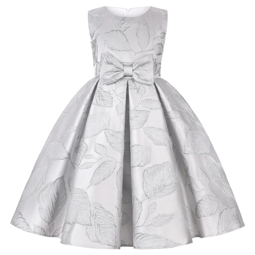 2025 New holiday party children's dress Children's puffy sleeve dress bow princess dress sold well Beauty hair & fashionfj