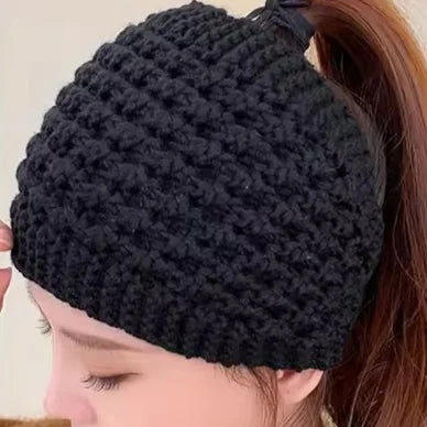 Winter Warm Knitted Headband Windproof Wool Knitting Warm Hair Band Cold Autumn Cover Ears Thermal Headwear Hair Accessories