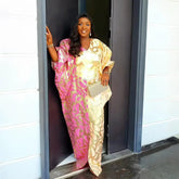 New Arrival african dresses for woman jacquard elegant african dresses Plus Size turkey dresses for women luxury Beauty hair & fashionfj