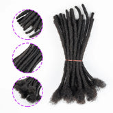0.6cm Thickness Real Human Hair Dreadlock Extensions for Men/Women Full Handmade Permanent Locs Extensions Human Hair 4-8 Inches Beauty hair & fashionfj