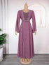 2025 Abayas For Women Dubai Luxury African Muslim Fashion Dress Caftan Marocain Evening Party Dresses Boubou Robe Djellaba Femme Beauty hair & fashionfj