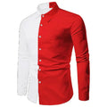 Fashion Pop Prom Party Night Club New Designer Long Sleeve Clothing Slim Button Lapel Men Tops Beauty hair & fashionfj