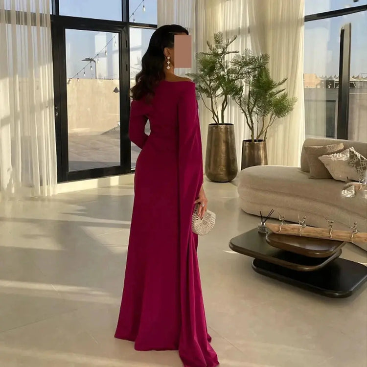 Yellow Long Sleeves Bespoke Occasion Gown Evening Dresses Prom Pastrol Unisex Jersey Retro Dubai Saudi Arabic Customized Beauty hair & fashionfj