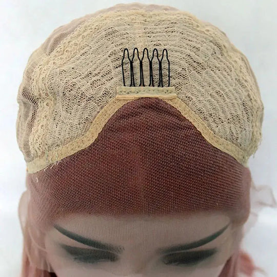AIMEYA Ginger Synthetic Lace Wigs for Black Women Natural Hairline Synthetic Lace Frontal Wig Heat Resistant Fiber Orange Wigs Beauty hair & fashionfj