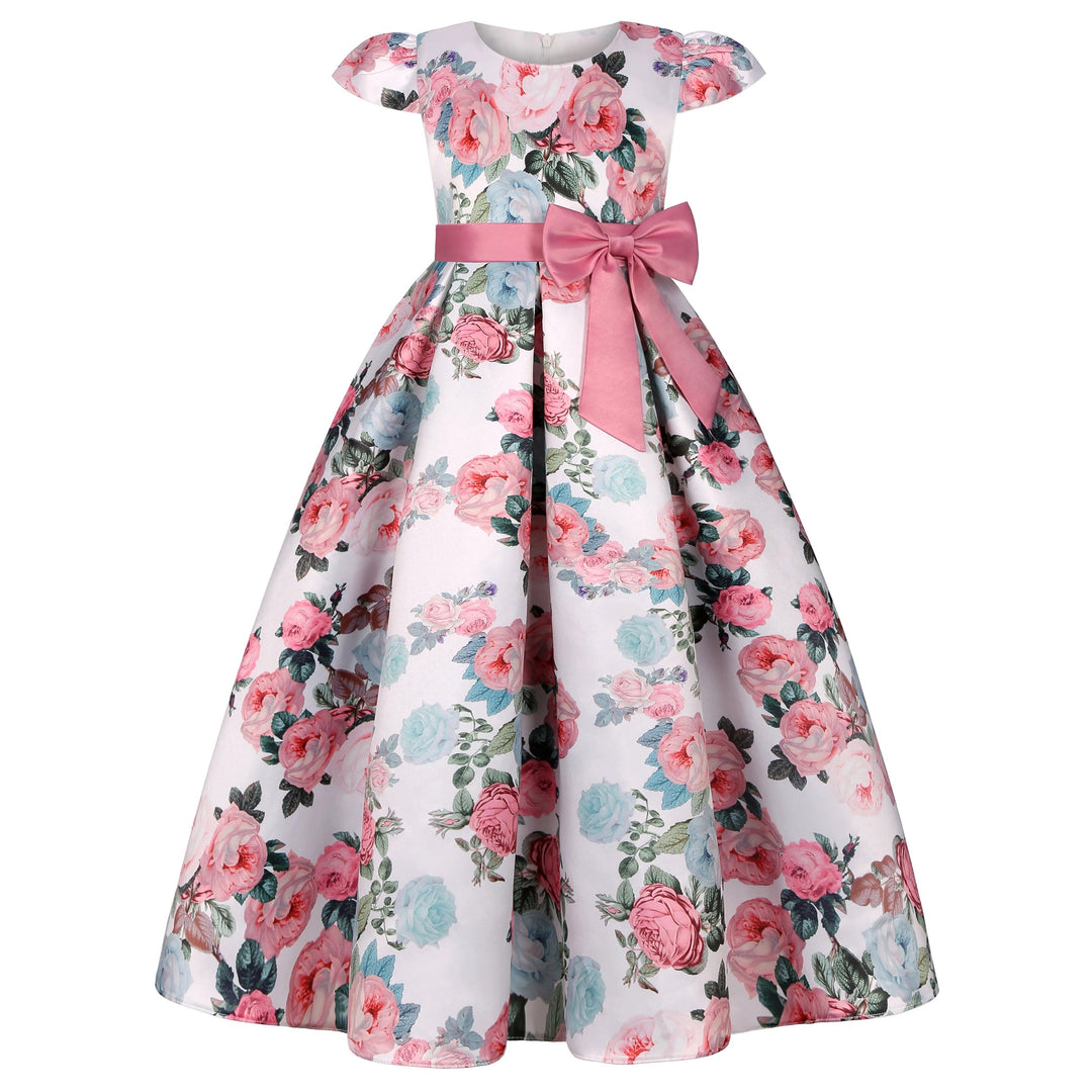 New Princess dress Large children's long dress Girl piano performance dress Festival party dress Beauty hair & fashionfj