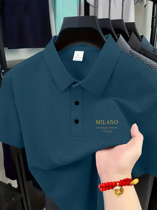 Cool POLO shirts for men's casual wear, with exquisite craftsmanship, with lapel, button closure, in solid color, classic and fa Beauty hair & fashionfj